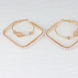 Orecchini Quadrato Perla