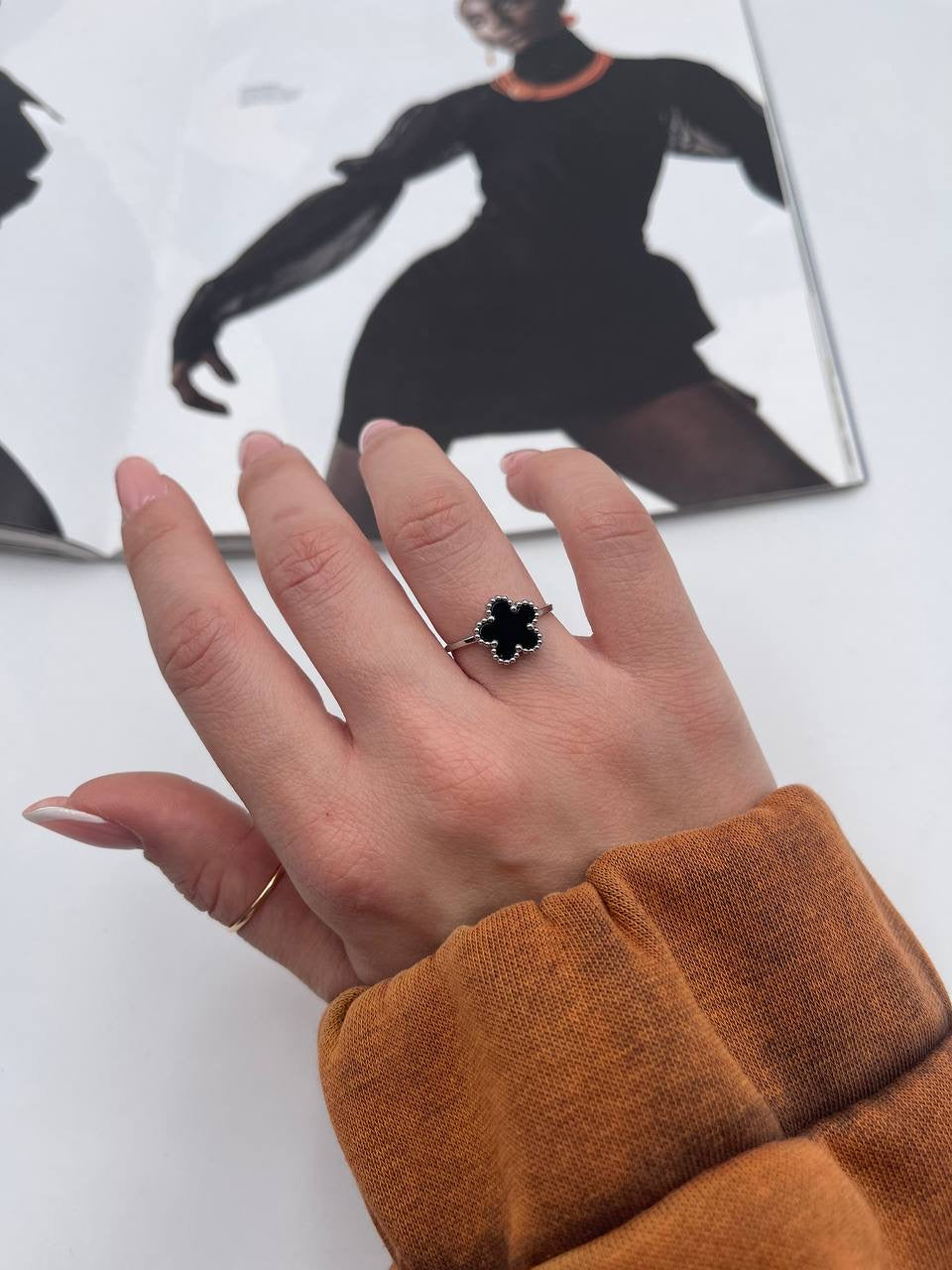 Anello Quadrifoglio Colorato