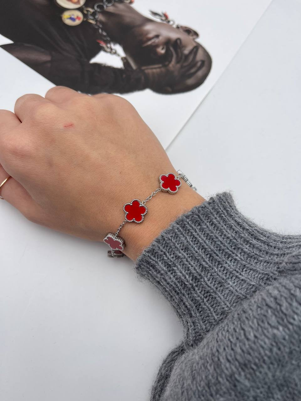 Bracciale Quadrifoglio Colorato