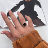 Anello Quadrifoglio Colorato