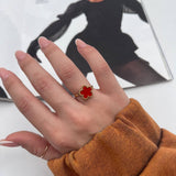 Anello Quadrifoglio Colorato