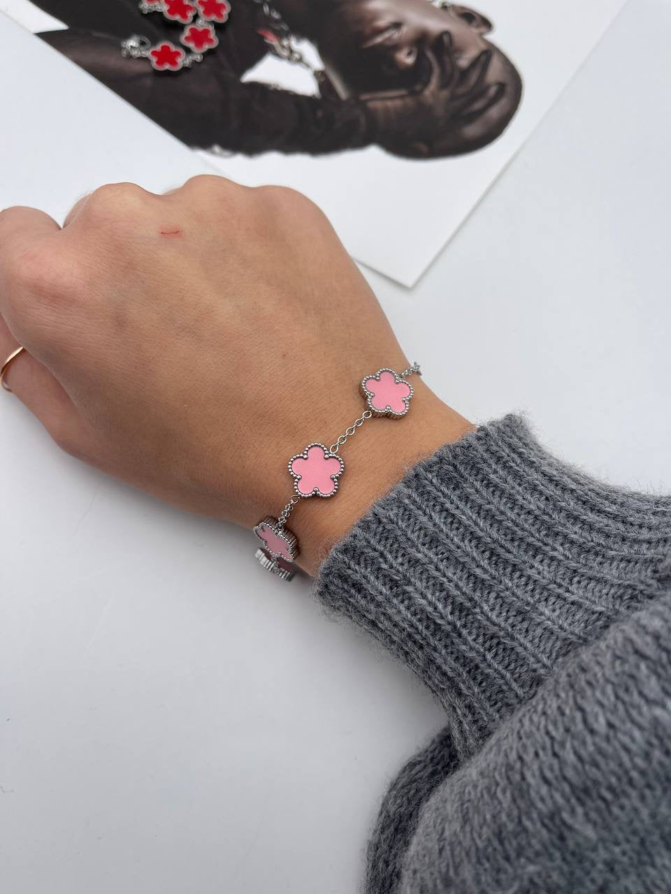 Bracciale Quadrifoglio Colorato