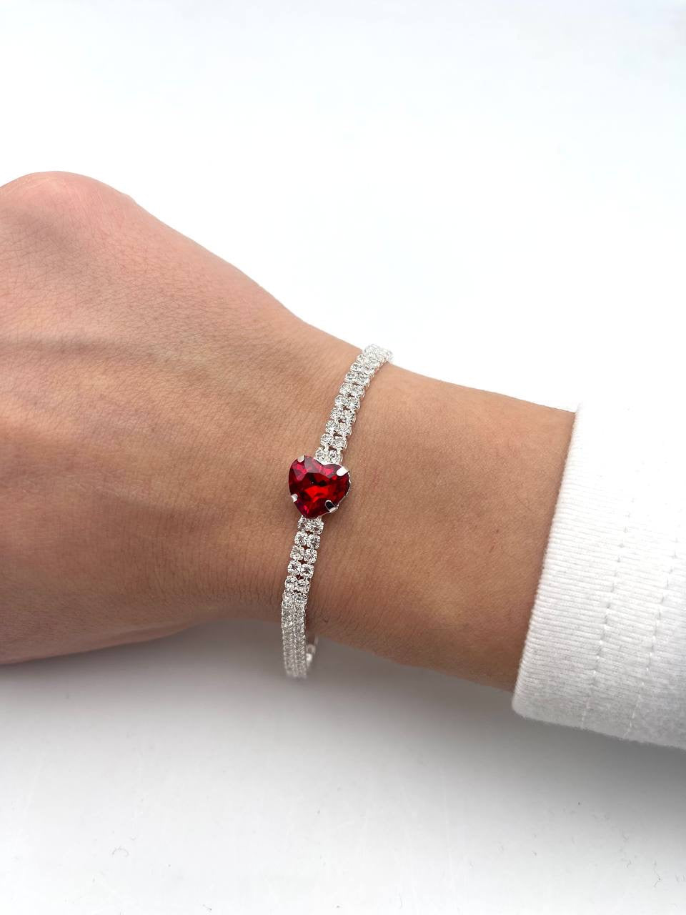 Bracciale Tennis Con Cuore