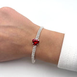 Bracciale Tennis Con Cuore