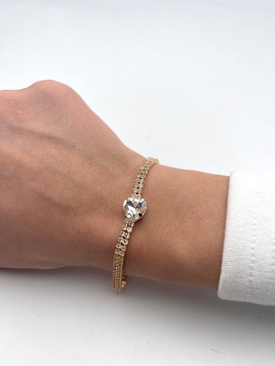 Bracciale Tennis Con Cuore