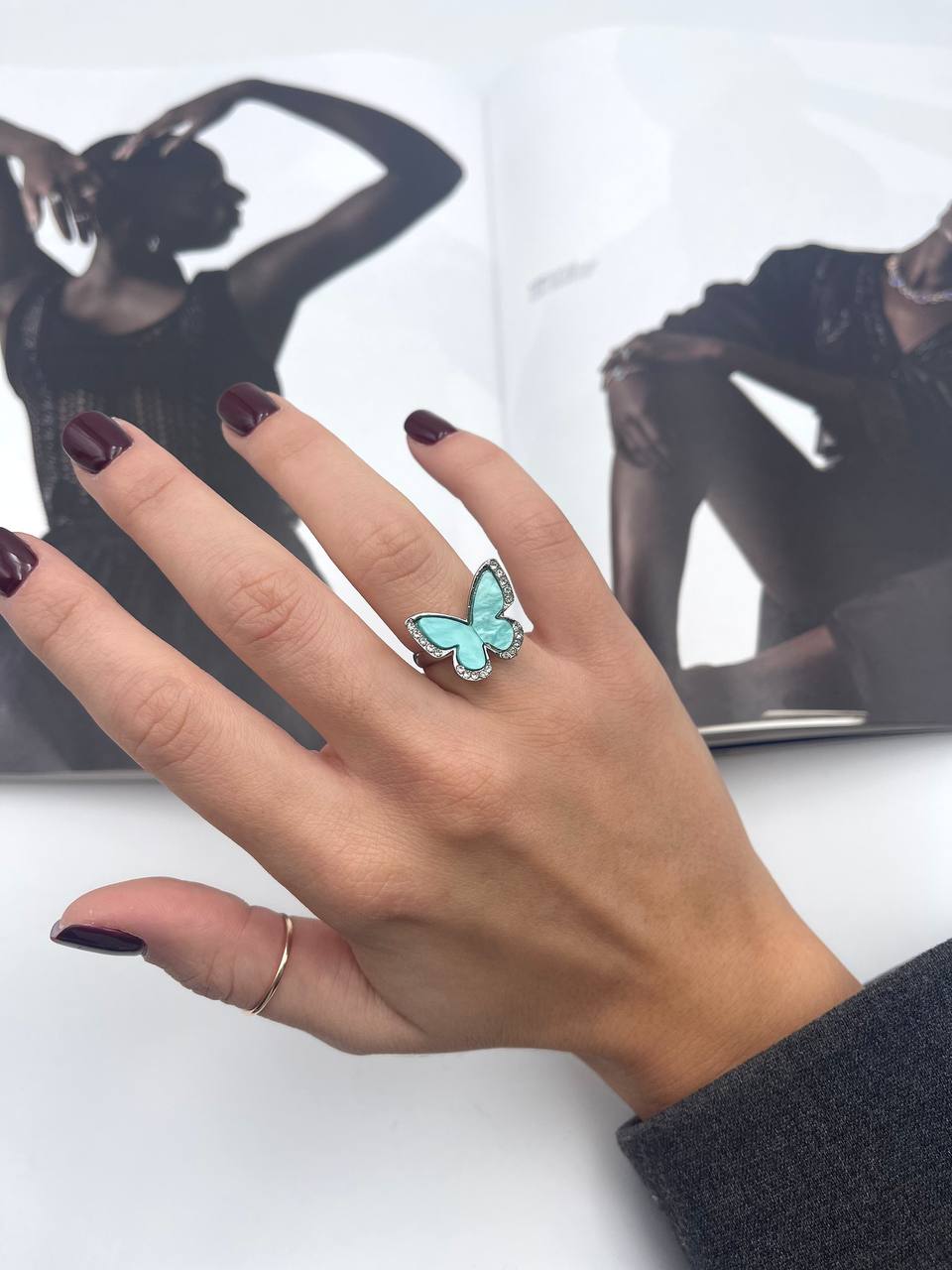 Anello Farfalla Grande Colorato