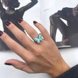 Anello Farfalla Grande Colorato