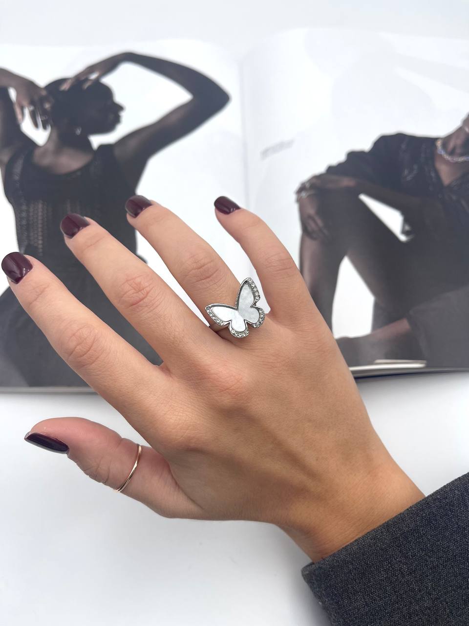 Anello Farfalla Grande Colorato