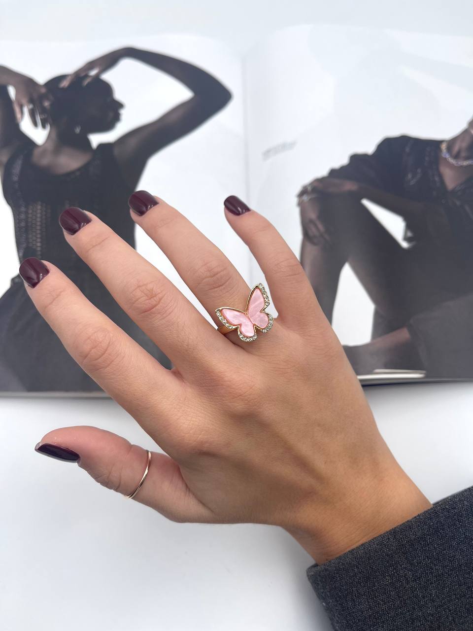 Anello Farfalla Grande Colorato