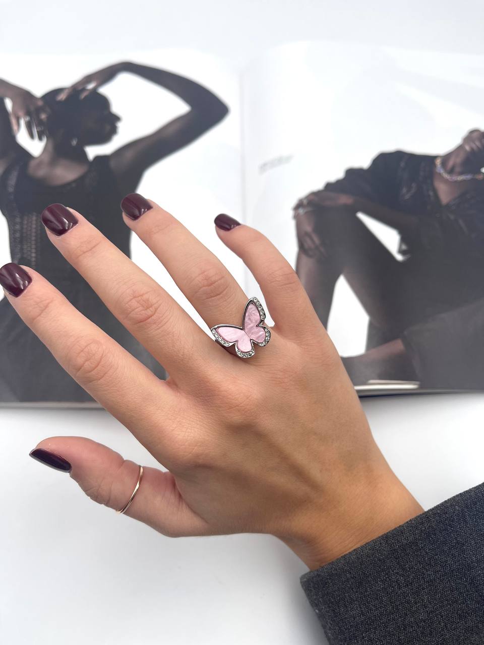 Anello Farfalla Grande Colorato