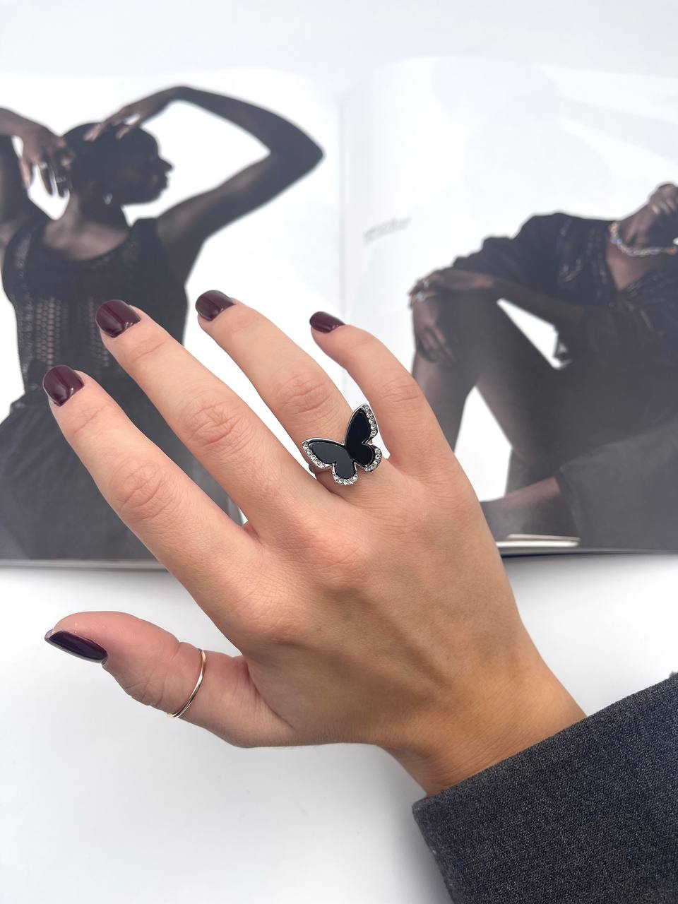 Anello Farfalla Grande Colorato