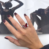 Anello Farfalla Grande Colorato