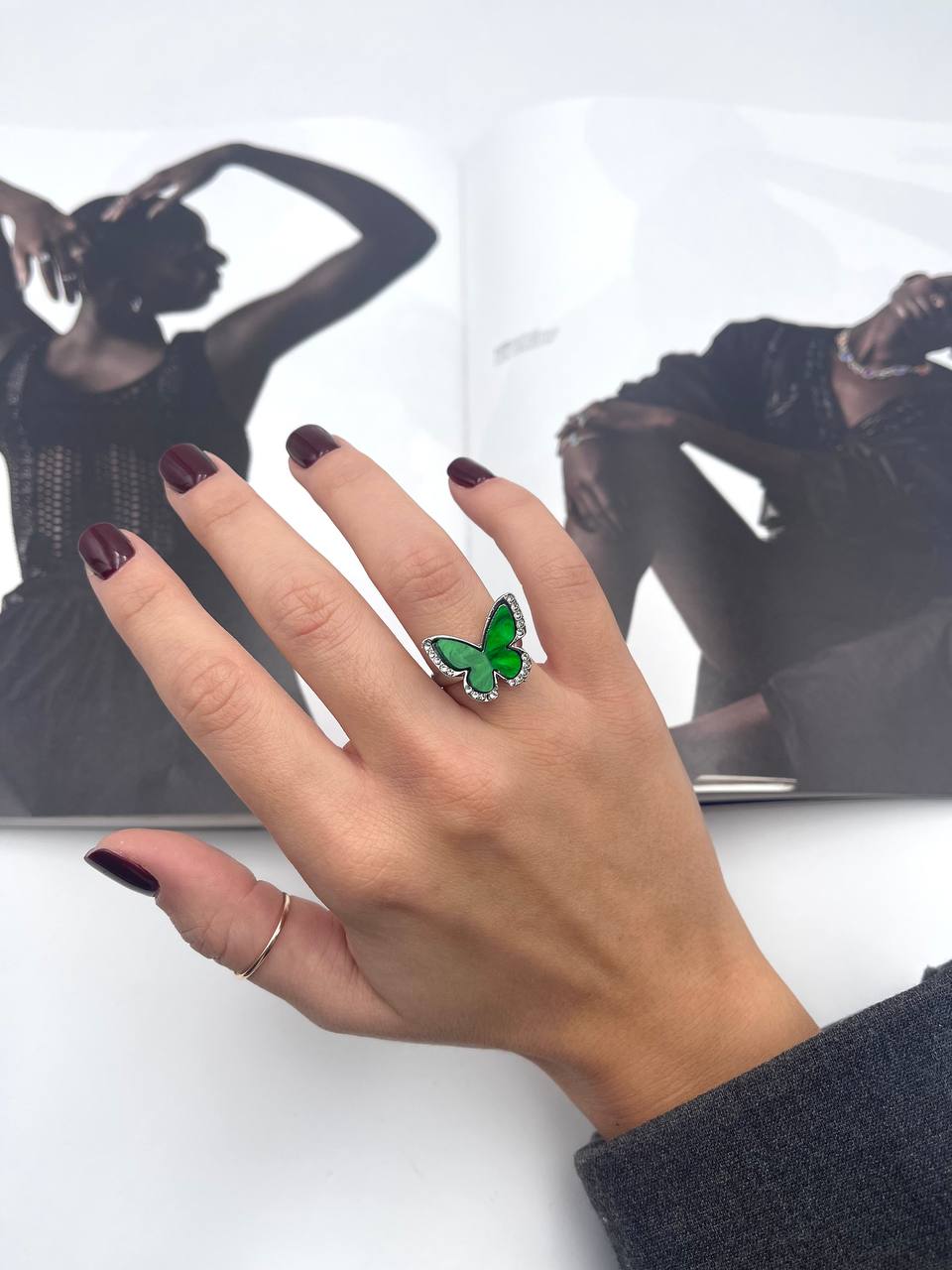 Anello Farfalla Grande Colorato