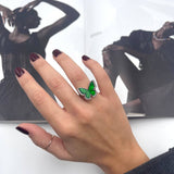 Anello Farfalla Grande Colorato