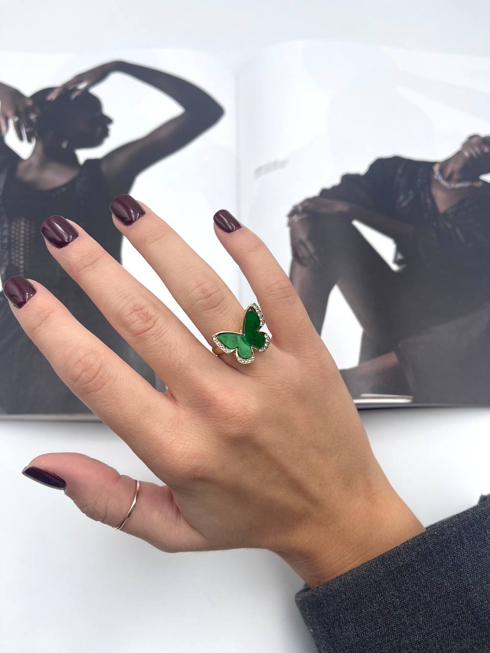 Anello Farfalla Grande Colorato