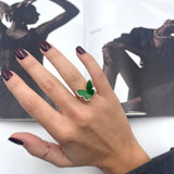 Anello Farfalla Grande Colorato