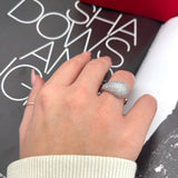 Anello Goccia Zirconato