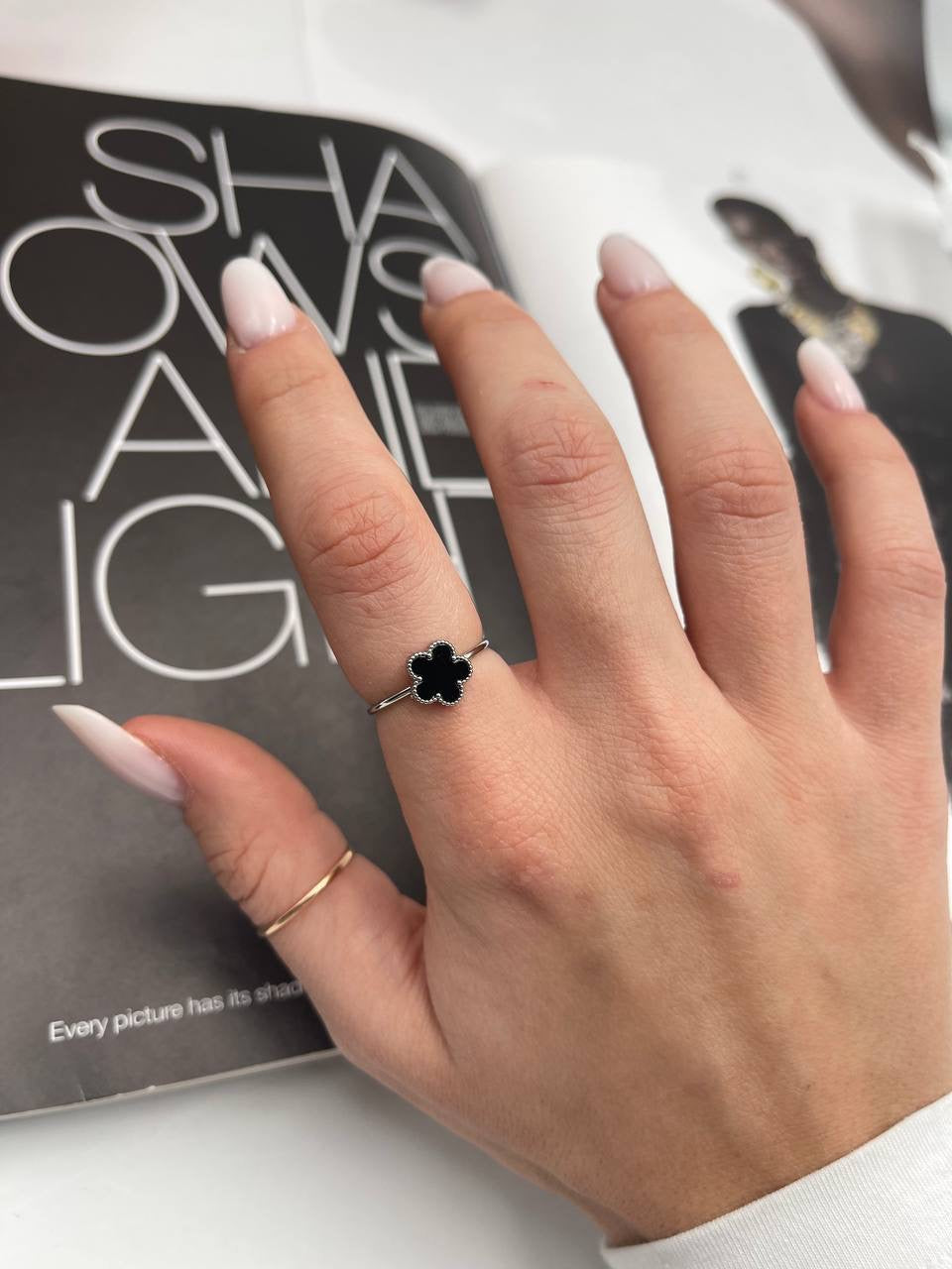 Anello quadrifoglio piccolo