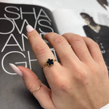 Anello quadrifoglio piccolo