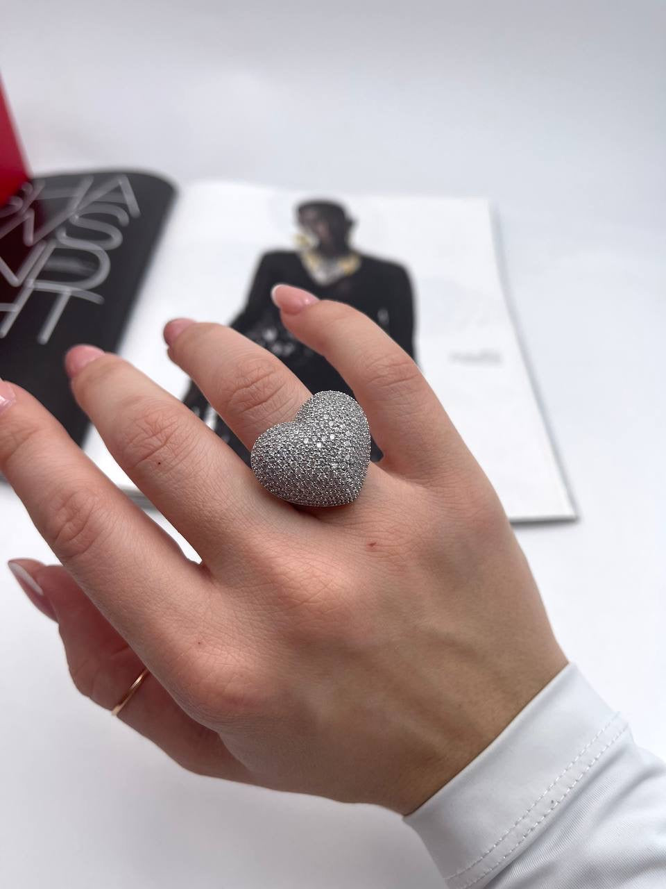 Anello Cuore Bombato