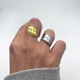 Anello Onda Incisione