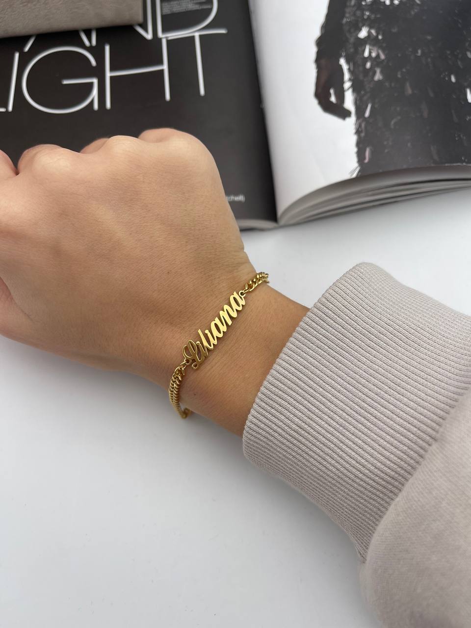 Bracciale Nome Acciaio