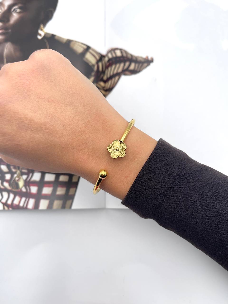 Bracciale Quadrifoglio Rigido