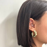 Orecchino Cerchio a Treccia