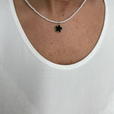 Collana Perline Quadrifoglio