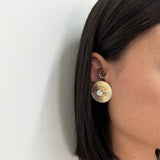 Orecchini Disco con zircone