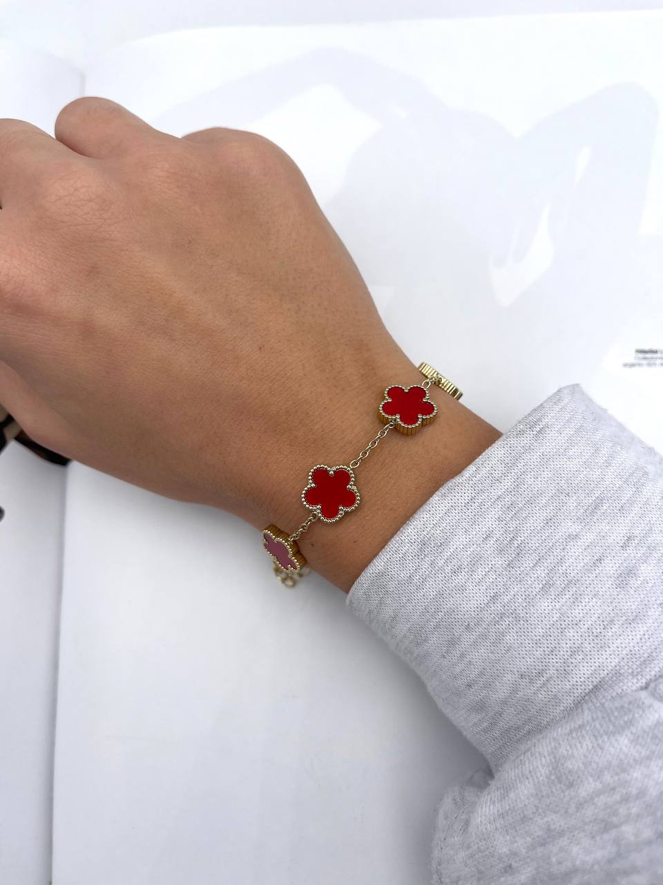 Bracciale Quadrifoglio Colorato