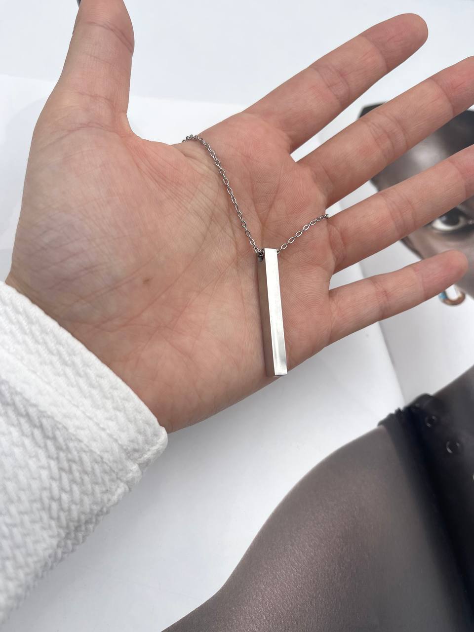 Collana Acciaio Verticale