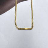 Collana Targhetta Acciaio