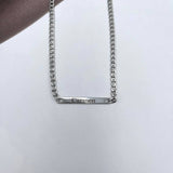 Collana Targhetta Acciaio